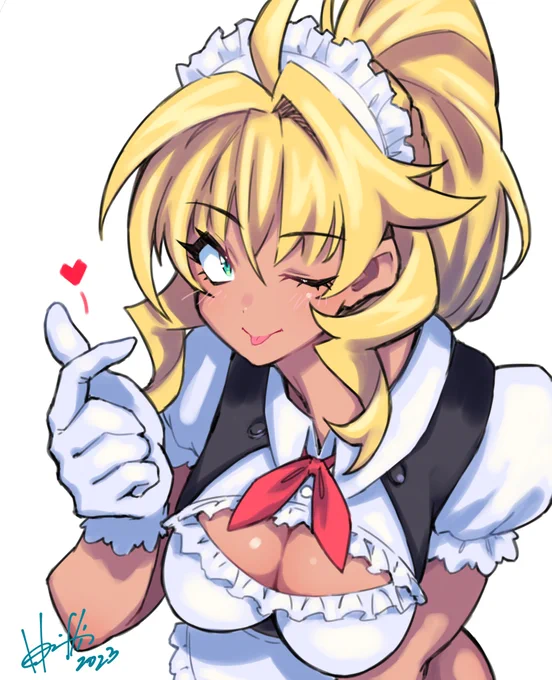 #メイドの日  うちのミシェルちゃんでサービスサービス