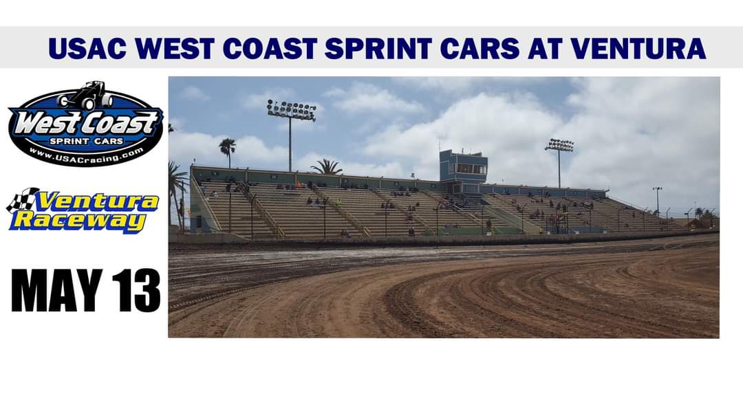 USACwc360's tweet photo. This Saturday, May 13th, the USAC West Coast 360 Sprint Cars will clash at Ventura Raceway!
#usac360 #usacnation #usac #usacracing #usacwestcoast #usacsprintcar #usacWC360 #sprintcar #360sprintcar #sprintcars #racing  #ventura #venturacalifornia #venturaraceway https://t.co/t1GE7Jn7Jv