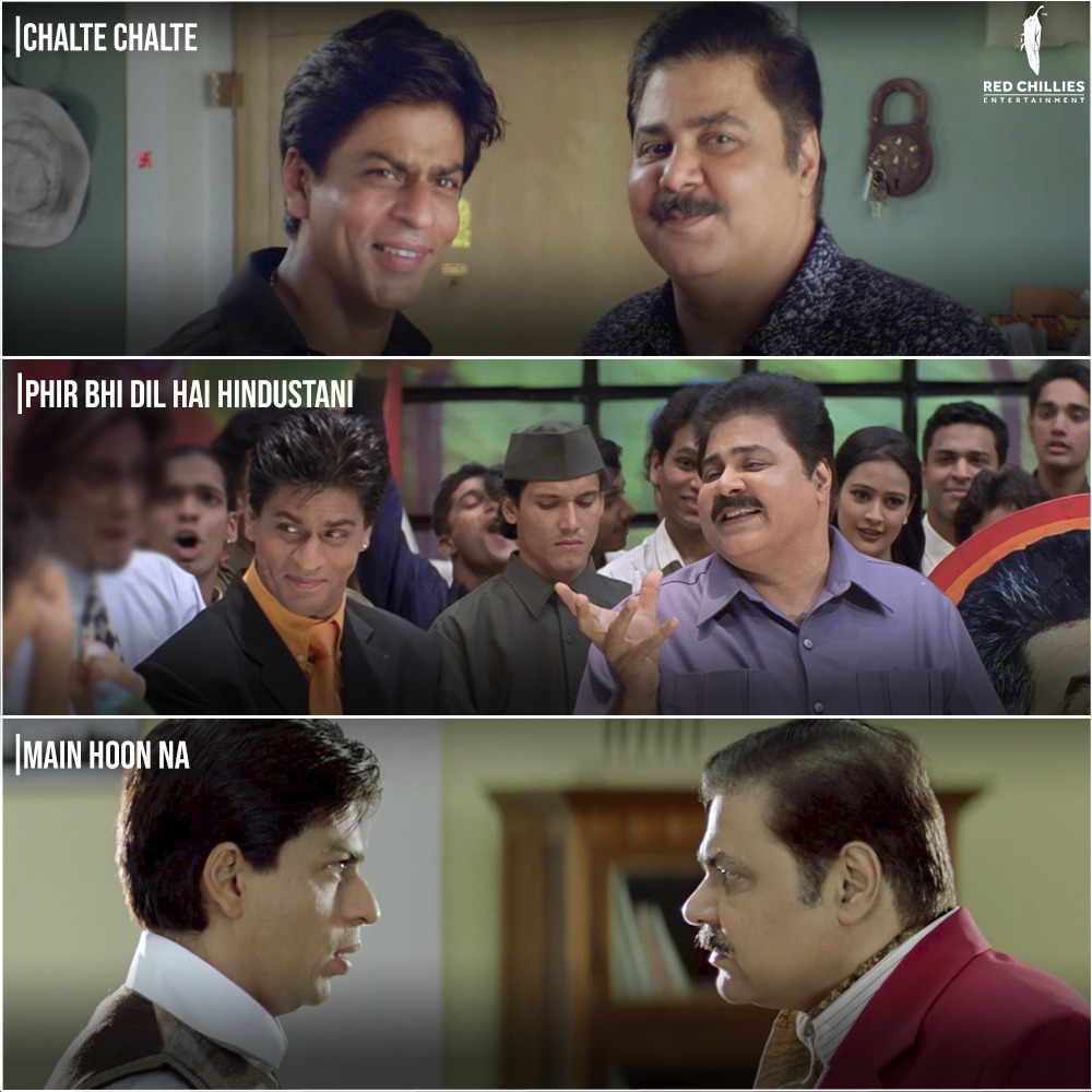 Boss & employee, teacher & student, or neighbours. 
Comment below which duo of theirs you liked the most?

#RedChilliesEntertainment #SatishShah #ShahRukhKhan #SRK #ChalteChalte #MainHoonNa #PhirBhiDilHaiHindustani