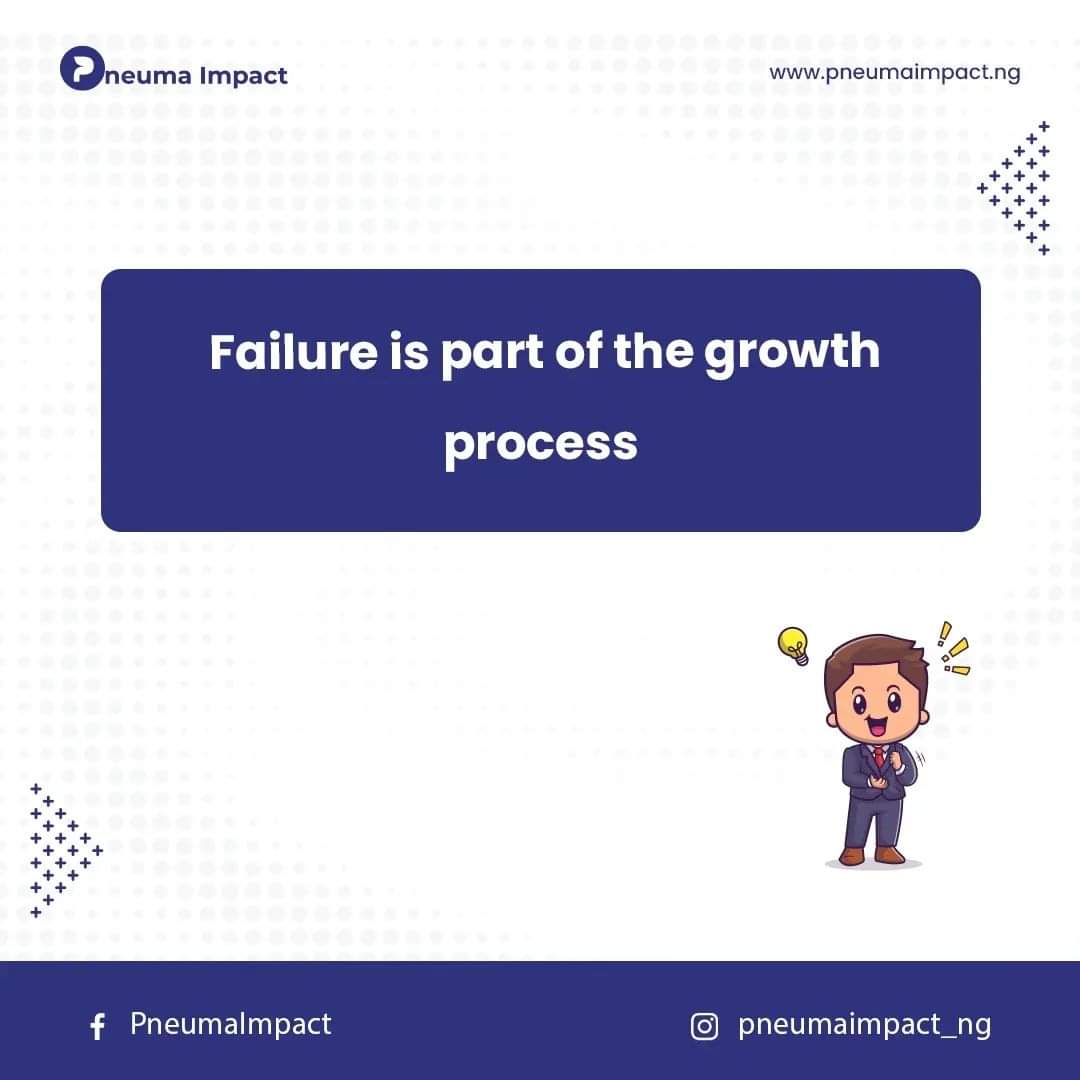 PneumaImpact's tweet photo. 💡Did you know?
Failure is part of the growth process ✨
Don't be afraid to fail; you are simultaneously growing too
#failure #growthprocess #grow
#pneumaimpact #training #mentoring #funding #entrepreneurship #business #Growth https://t.co/3eklvywzT3