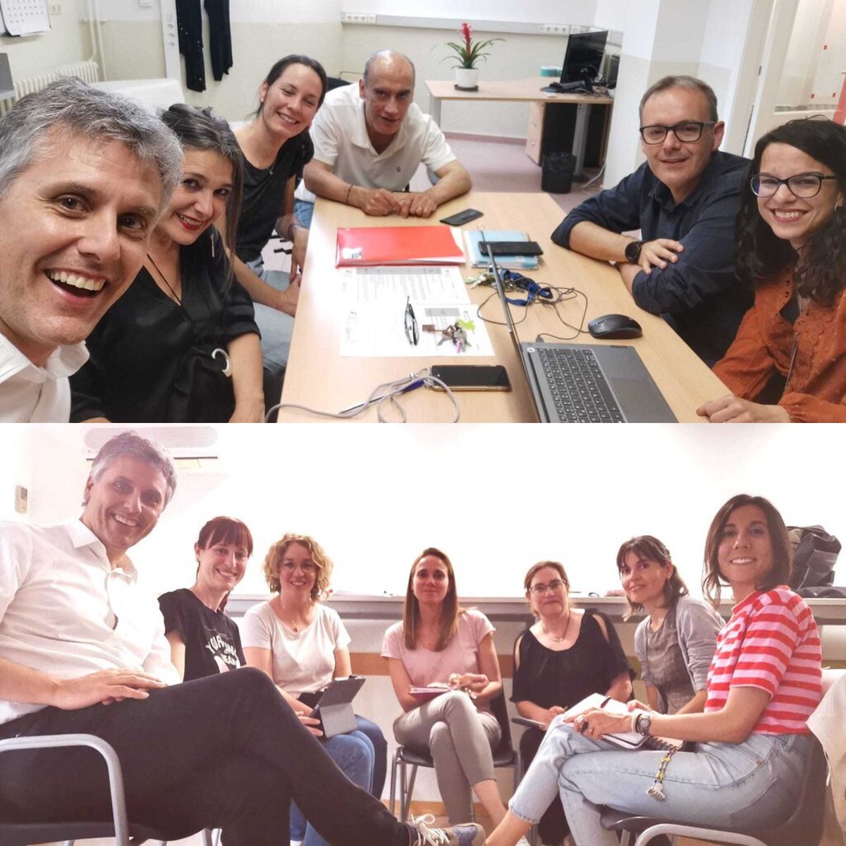 utilapd's tweet photo. Comunitat professional d'aprenentatge a @PontdelDrago . Preparem sessió de bones pràctiques, posant especial èmfasi que sigui una autèntica sessió d'aprenentatge col·laboratiu. Dialoguem + aprenem + acordem.😉👏 @Escalae_Es ! https://t.co/BL6Vs7XzMQ