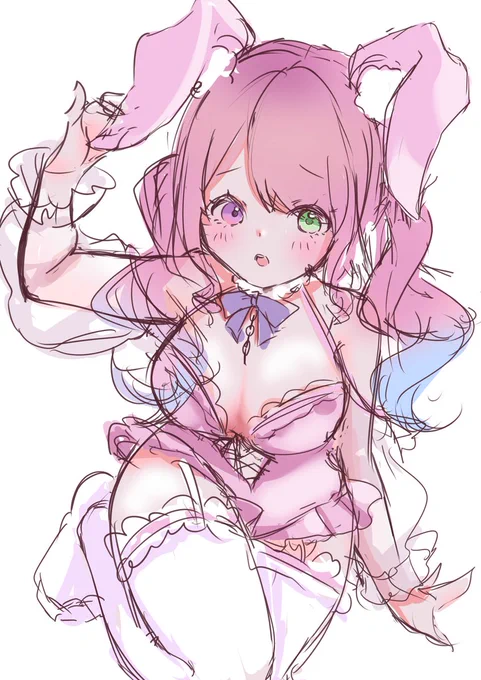 バニーんなたん 制作過程まとめ #ルーナート #メイキング #イラストメイキング