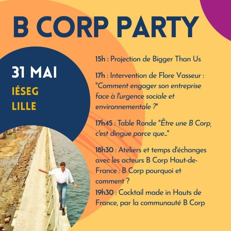 IESEG's tweet photo. Comment engager son entreprise face à l'urgence sociale et climatique ?

Venez en discuter et vous inspirer avec l'écosystème #BCorp #HautsdeFrance, à l'IÉSEG le mercredi 31 Mai.

▸ https://t.co/nngdie9Sr3

#BCorpPartyHDF #RSE #IESEGCares https://t.co/ceJqGdPTip
