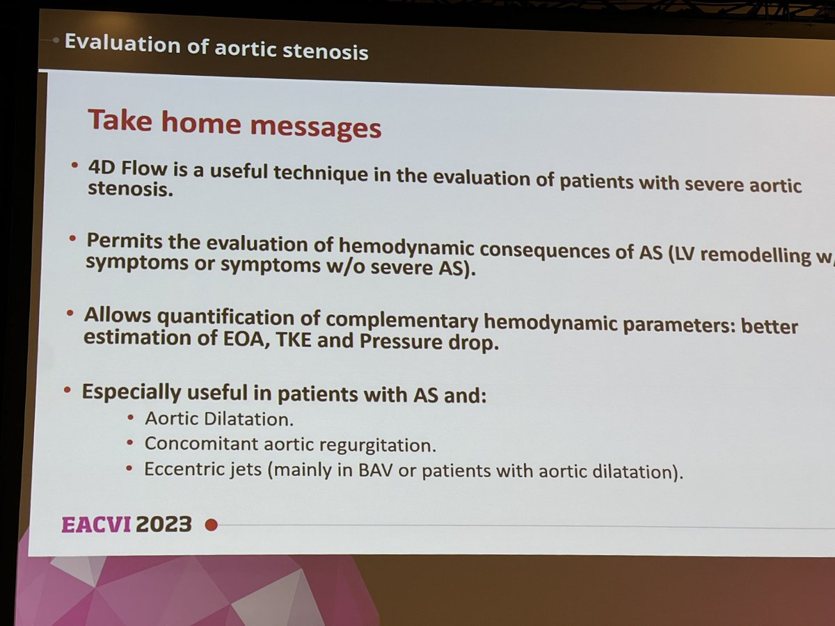 When to use 4D flow CMR for evaluation of aortic stenosis #EACVI2023