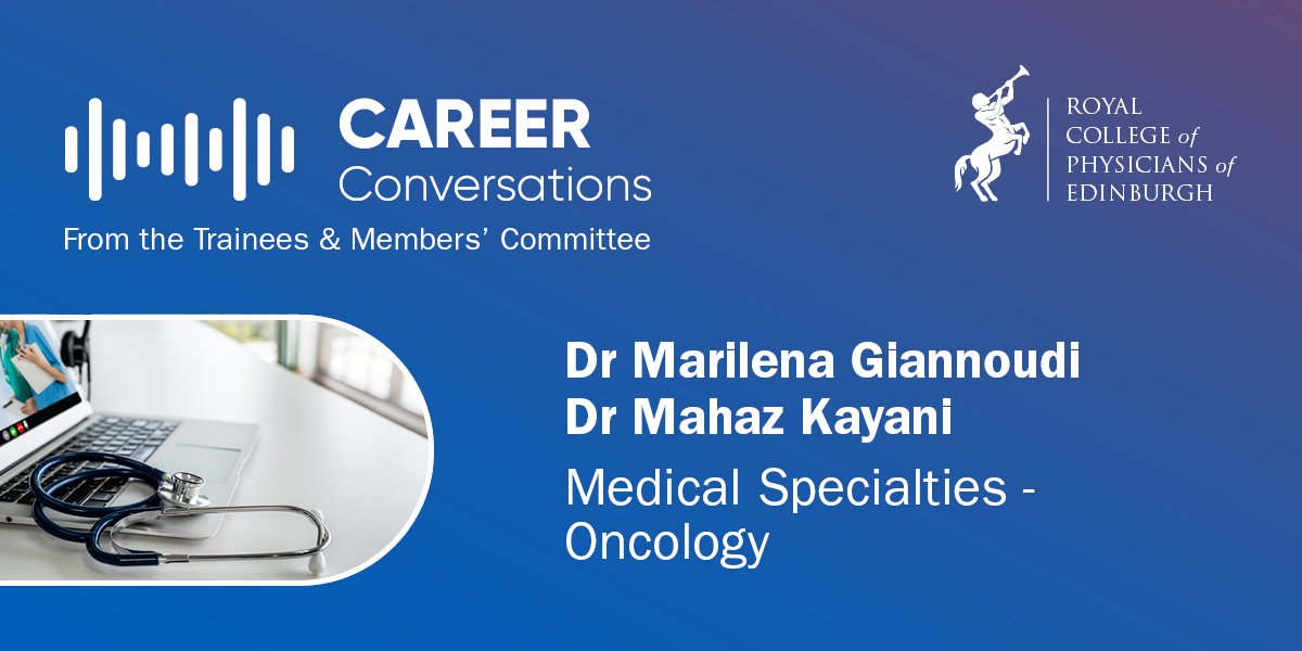 In this episode Dr Marilena Giannoudi <a href="/giannoudi_m/">Marilena Giannoudi</a> and Dr Mahaz Kayani discuss the differences between Medical and Clinical Oncology and Dr Kayani shares his experience of training in this area of medicine. 
Listen to this fascinating talk here: podcasts.rcpe.ac.uk/show/career-co…