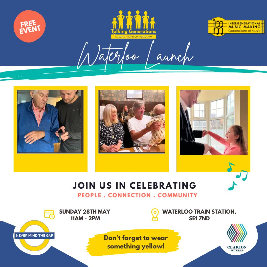 We are inviting you to our upcoming event at the Waterloo Train Station!

Join us on the 28th of May, from 11am - 2pm, for a day filled with fun activities, great music, and community spirit.

Event sponsored by: <a href="/Clarion_Group/">Clarion Housing Group</a>

Download song pack here: buff.ly/428SSFh
