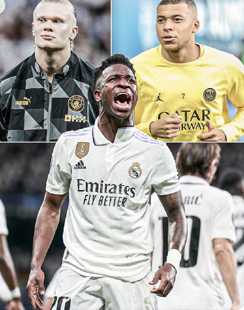 malhot2001's tweet photo. It's not mbappe vs haaland anymore.
#Vinicius #vinijr #rmacity #HalaMadrid #mbappé #haaland #UCL #ChampionsLeague https://t.co/KkLr5yo5Qf