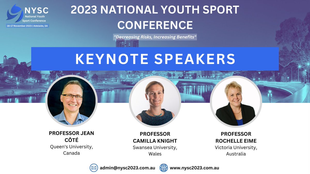 NYSConference's tweet photo. Get ready to be inspired at #NYSC2023! We have an incredible lineup of keynote speakers who are experts in youth sport. Don't miss out on the chance to exchange knowledge with the best in the business!

Submit your abstract: https://t.co/zjLkcO9lX4

#keynotespeakers #youthsport https://t.co/m3YGTXL8y6