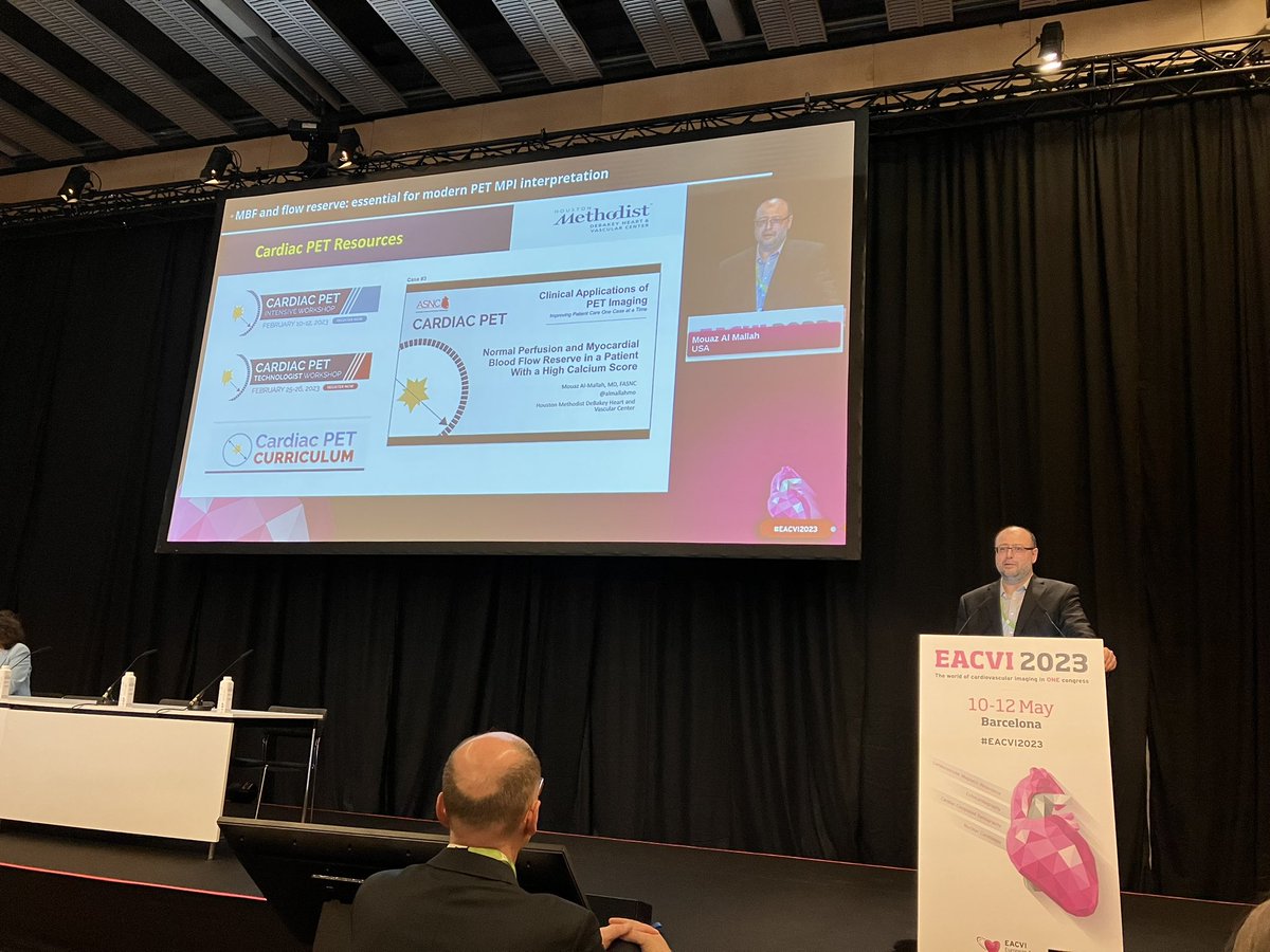 Dominik C. Benz (@domcbenz) on Twitter photo Fantastic overview on #ThinkPET MPI by <a href="/MyASNC/">ASNC Society</a> president Dr. <a href="/almallahmo/">Mouaz Al-Mallah, M.D MSc</a> at #EACVI2023:
👉🏼 highest diagnostic accuracy with excellent negative predictive value
👉🏼 identifies microvascular dysfunction
👉🏼 strong prognostic value
‼️ The future is bright for #CVnuc ! Fantastic overview on #ThinkPET MPI by <a href="/MyASNC/">ASNC Society</a> president Dr. <a href="/almallahmo/">Mouaz Al-Mallah, M.D MSc</a> at #EACVI2023:
👉🏼 highest diagnostic accuracy with excellent negative predictive value
👉🏼 identifies microvascular dysfunction
👉🏼 strong prognostic value
‼️ The future is bright for #CVnuc !
