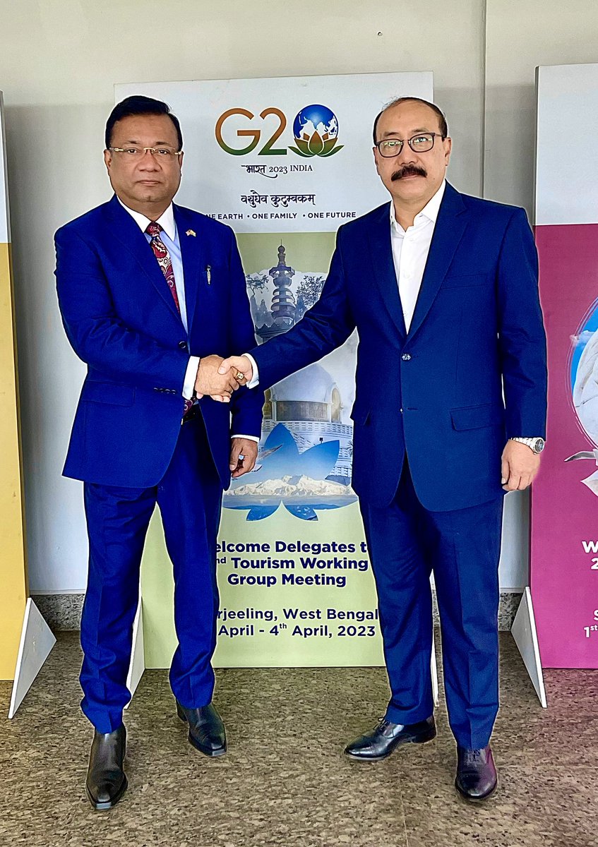 arysarkar's tweet photo. Great pleasure meeting respected senior from both Mayo College and St. Stephen's College now Chief Coordinator for India’s G20 Presidency, previously served as Foreign Secretary of India and India's Ambassador to the United States of America. https://t.co/2ZeGLBaY9U
