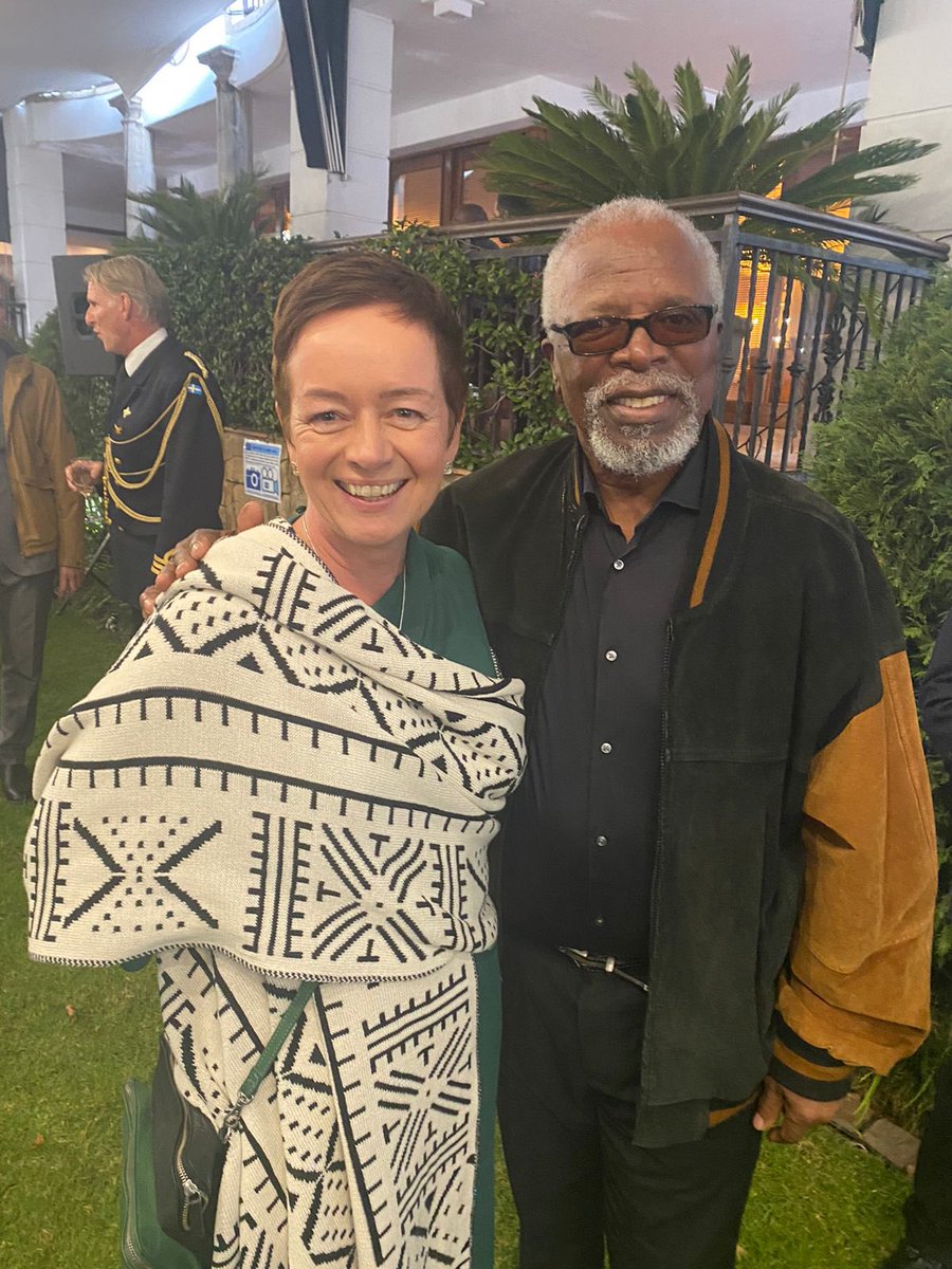 Pleasure to celebrate a fun filled #EuropeDay with the iconic <a href="/KANI_ELDER/">JOHN KANI OIS OBE</a> still carrying the torch for arts and culture in South Africa, a master of his craft <a href="/EUinSA/">EU in SA</a> <a href="/SandraKramerEU/">Sandra Kramer 🇪🇺</a>