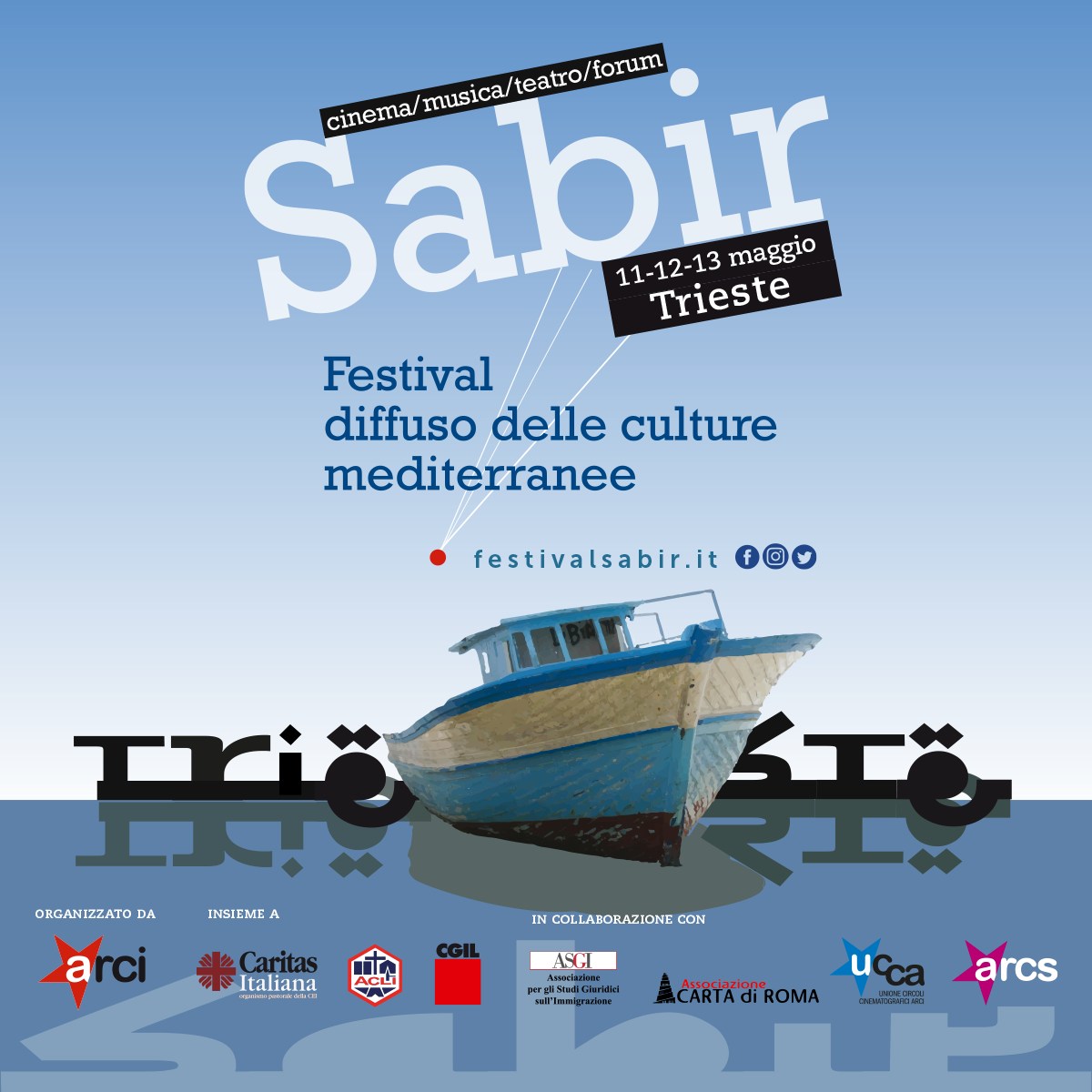 Il <a href="/FestivalSabir/">Festival Sabir</a> a #Trieste l’11, 12 e 13 maggio

Tre giornate ricche di iniziative ed eventi culturali in diversi luoghi della città. 
Il 13 maggio alle 15 una “Marcia Contro i Muri e per l’accoglienza” alla frontiera tra #Slovenia e Italia

meltingpot.org/2023/05/il-fes…