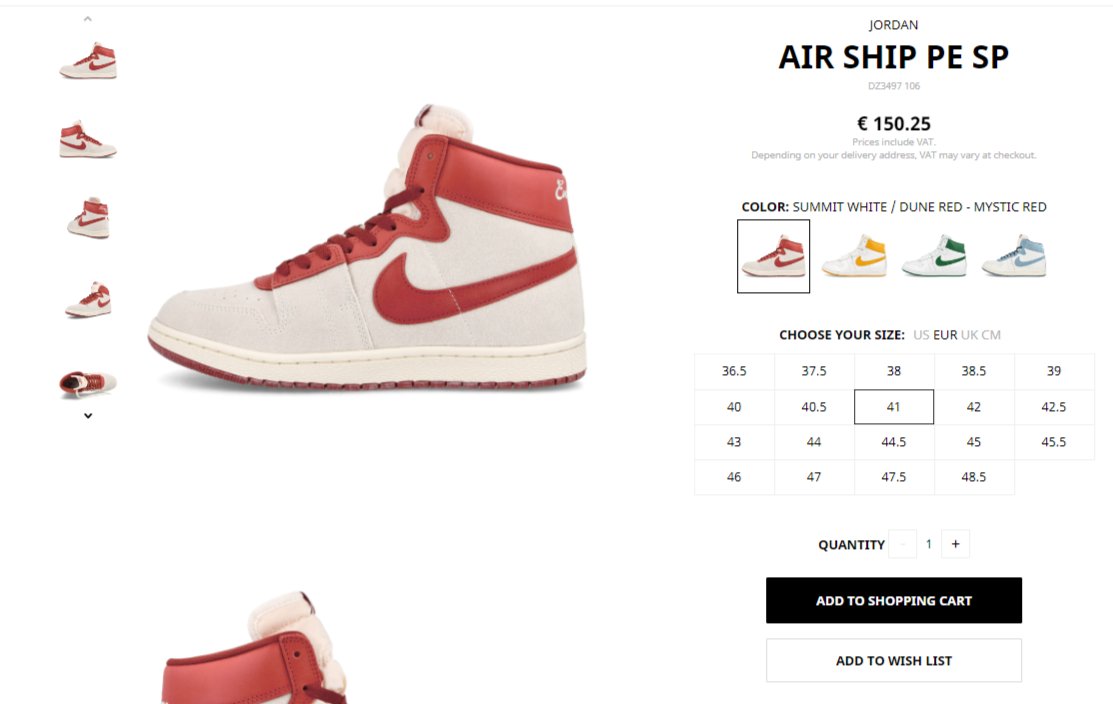 more_sneakers's tweet photo. EMEA ONLY : Nike Jordan Air Ship PE SP 'Dune Red' - Every Game available in all sizes on Overkill
=>https://t.co/ruSuLLUifj
(Blue ones sold out) https://t.co/qNQyeZkQtD