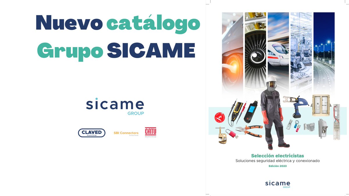 El Grupo SICAME lanza en España el catálogo Selección Electricistas: una selección de productos de conexionado y seguridad para los instaladores eléctricos.

El Grupo Sicame factura 525 MM € y tiene 3.600 empleados.
sbiconnectors.com/manuals/Selec_…