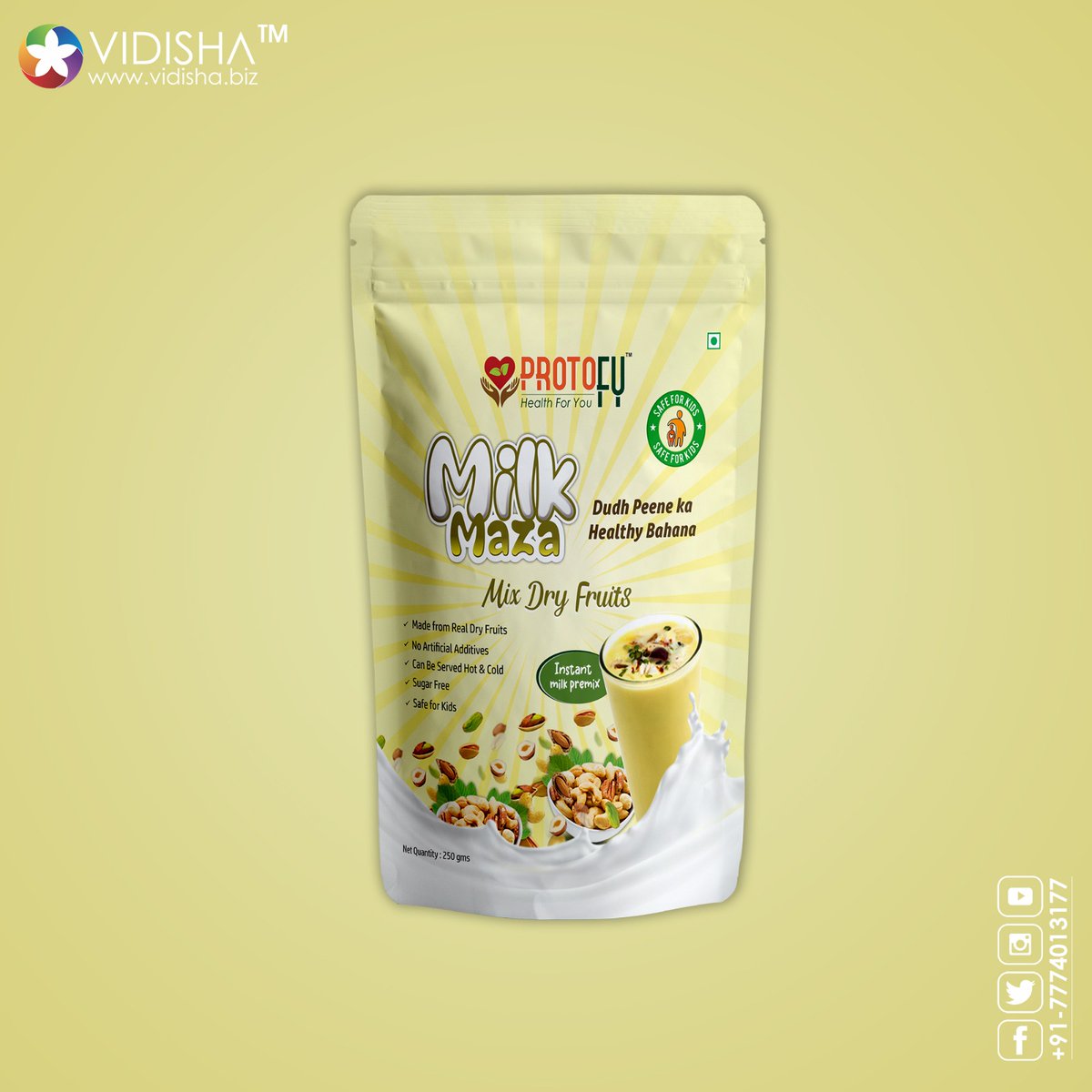VidishaBiz's tweet photo. Instant Milk premix packaging Design for #protofy
#milkshake #milkpremix #packagingdesign #branding #graphicdesign #labeldesign #foodpackaging #pouchdesign #vidisha #vidishabiz https://t.co/RLaPEATCJU