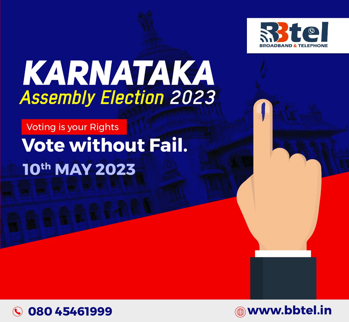 “It's not enough to just want change ... You have to go and make change by voting.'!!!!
#voting  #elections  #VotingRights #ElectionDay2023 #karnatakaelections2023  #broadband #INTERNET   #HighSpeedInternet  #Fastinternet  #InternetConnection #serviceprovider #internetandservice
