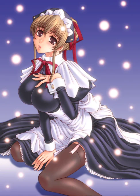 #メイドの日 #メイドの日2023  【再掲】スレミオメイド含 元々はメイドと猫耳絵描きでしたw