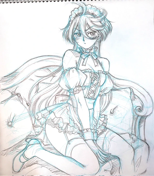 #メイドの日 #メイドの日2023  【再掲】スレミオメイド含 元々はメイドと猫耳絵描きでしたw