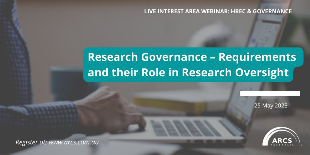 Register now for the upcoming HREC and Governance Interest Area webinar on 25 May.
secure your place: ow.ly/G38350Ok1AR