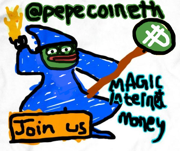 Join us!  $PEPE, it's magic internet money

#PEPE #FROGSOVERDOGS