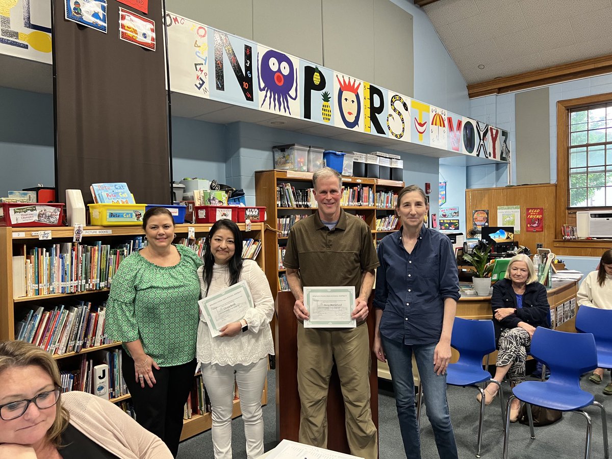 Springs School recognizes bus driver, Steve McFarland and bus monitor Gloria Soria for their quick response to a student medical issue on a school bus.