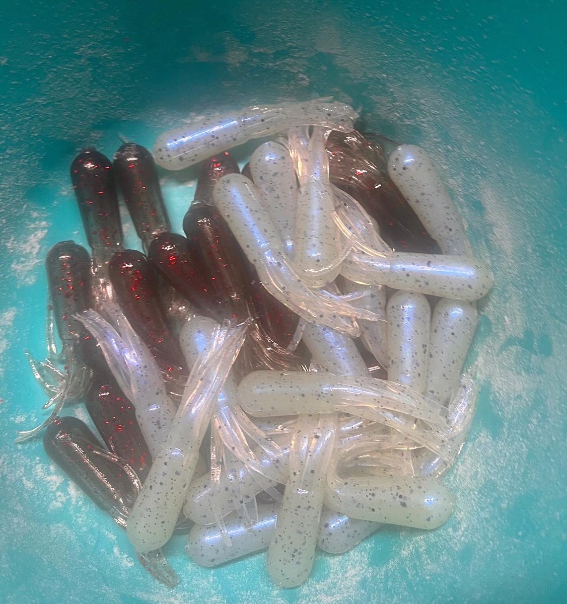 CalicoLures's tweet photo. Our 2.75” Tubes shown in Smoke/Black-Red flake and Monkey Milk..available in any pattern for $3.99 10pk.. great all around lure for bass and crappie… DM if interested or check out our website https://t.co/3KC1fVpRYA https://t.co/ZzBOHL2R11