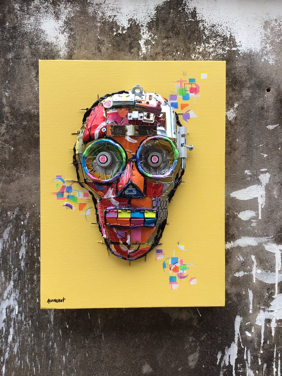 Skull summer 30x40 cm #sculpture #Thailand #art