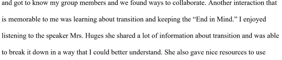thomasrux's tweet image. A huge thank you to @AbbyHughesSPED for sharing her wealth of knowledge and #Transition expertise to future Spl Edu Educators @TAMUSanAntonio. It’s so important to learn early on to “Begin with the end in mind” #collaboration #resources #EndInMind
