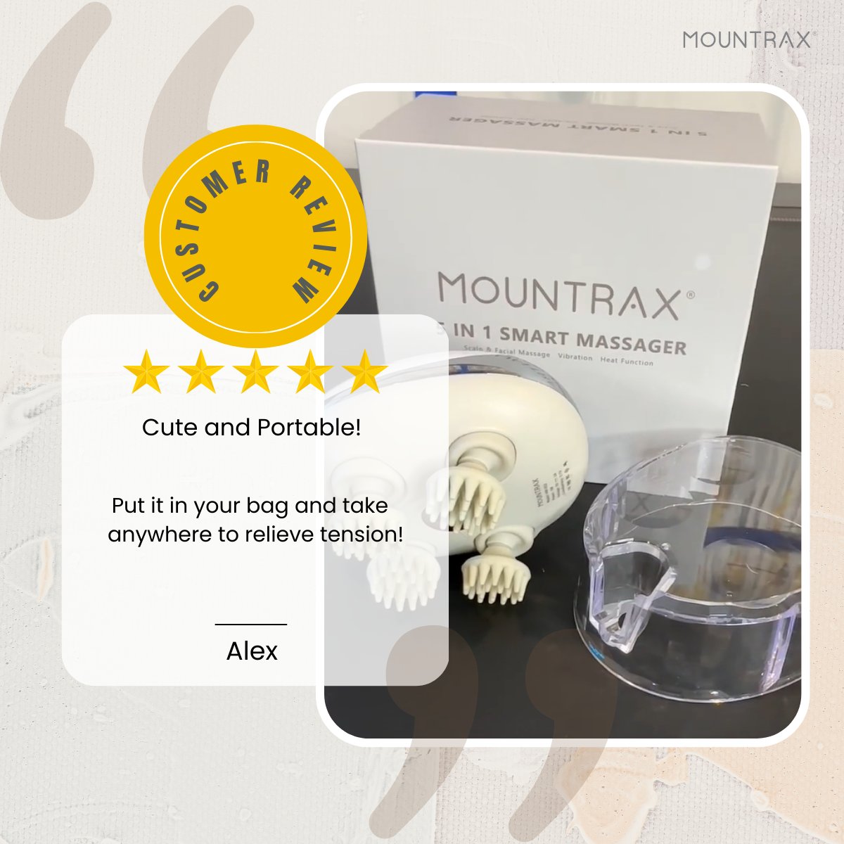 Mountrax_Page's tweet photo. Alex will take this little scalp massager every where to relax himself, will you?

https://t.co/yehZ49Sf1C

#mountrax #scalpmassager #5stars #travel #home #gift https://t.co/q4jvlposrW