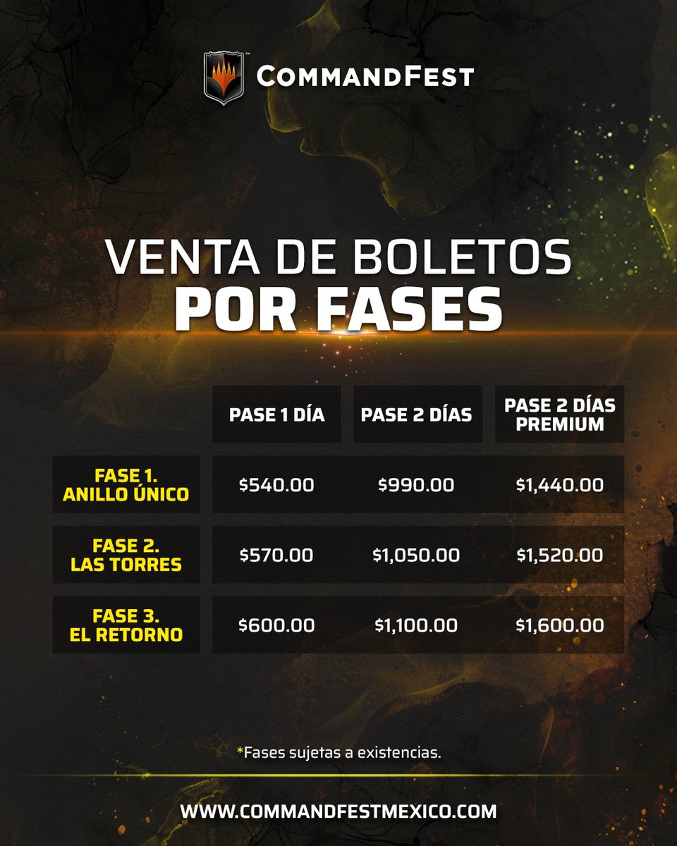 Manliotzilla's tweet photo. Ya salieron los precios de la Command Fest tematica de LotR en el WTC de la CDMX , quien va a ir ??? nos vemos en Julio 📷 @YellowRabbitMx
#MTGLATAM #MTGHispano #mtgcommander #mtgcommandfest #ComandFestMX https://t.co/KyKZsFBEgl