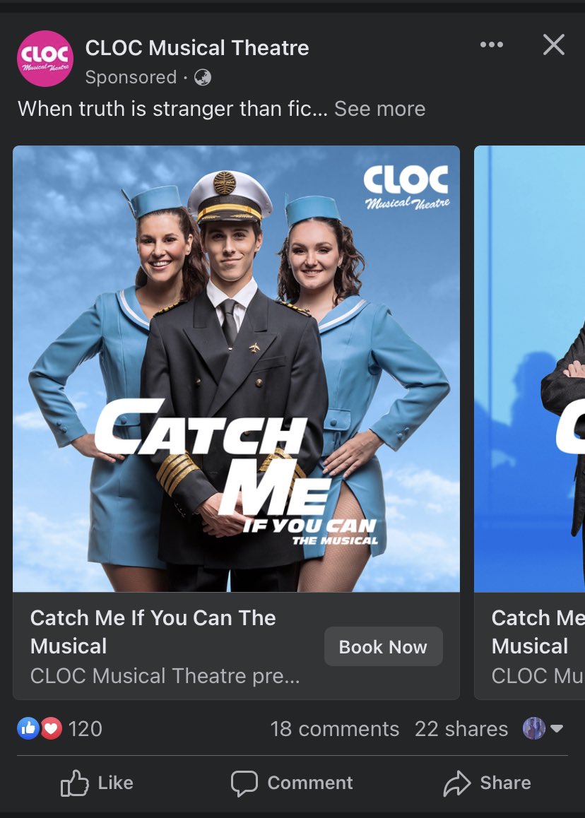 After a fabulous dress run last night, we get two more rehearsals before opening on Friday! 
I can’t wait to show everyone how bloody hard i’ve worked the past 4 months😭🩵✈️ 
You get 3 weeks to catch us if you can😉

Tickets here: cloc.org.au/?fbclid=PAAaaC…