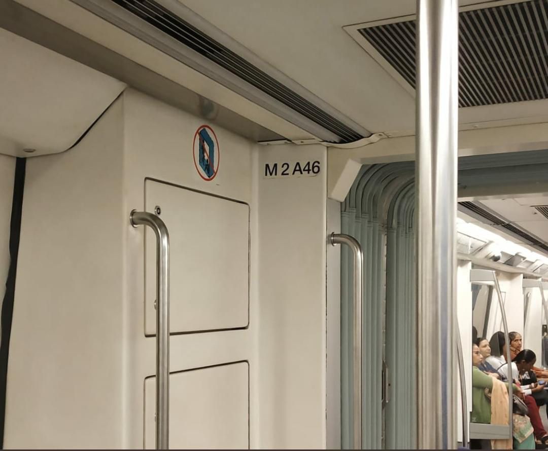 OfficialDMRC's tweet photo. @RapoVats Hi. Please provide coach number. Coach number is mentioned inside and outside the train. Please refer to the images attached. https://t.co/mKFgJgqm9c