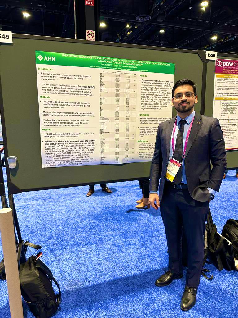 Absolutely loved presenting my work at #DDW2023! It was so fulfilling to connect with attendees and learn from their perspectives. #GI #MedEd  

Wanted to appreciate my friend and mentor <a href="/followyourgutss/">Usman Tariq</a> who provided help and support, every step of the way!
