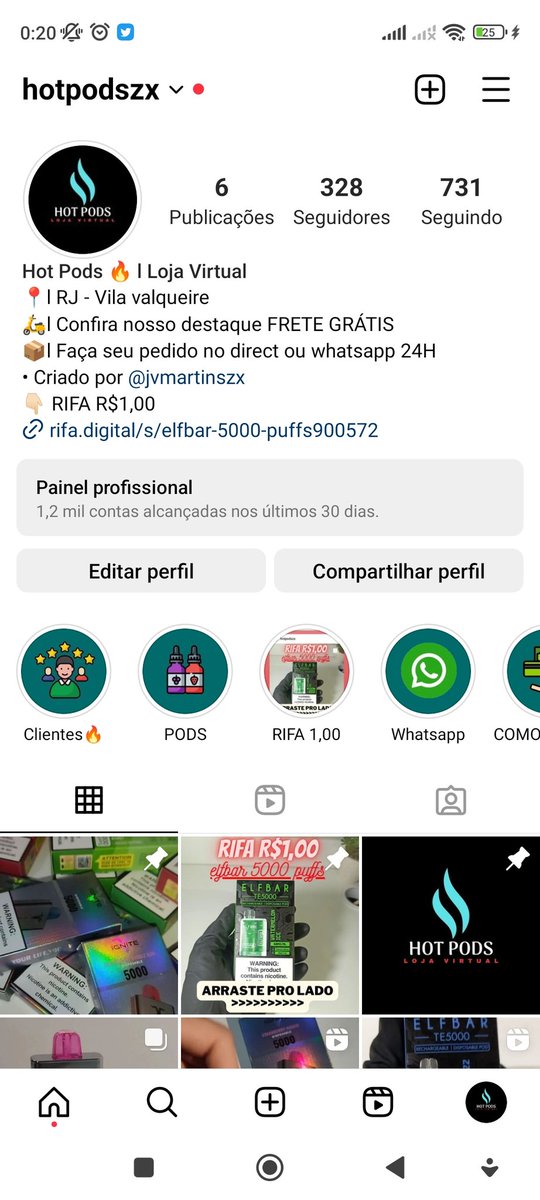 Já conhece nosso insta? link na bio
