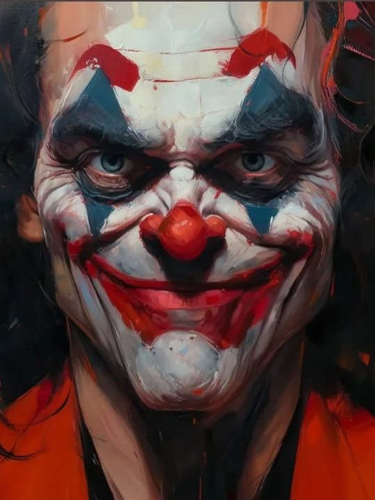 ribeiroacjr58's tweet photo. JOKER by https://t.co/S2dtwFCZdE: #Joker #DC #DCUniverse #DCComics #Midjourney #MidJourneyArt #AIArt #AI #GenerativeArt #AIArtists #AIArtWork #Comics #ComicsArt #Procreative #ConceptArt https://t.co/6O0ooqE2w8