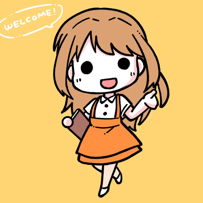 HOOKYファンアート! 喫茶店で一日限定で働くみか!  もしこのイラストがかわいい!って思っていただけましたら是非是非引用元のツイートに&RT&コメントよろしくお願いします!! #なかよしHOOKY