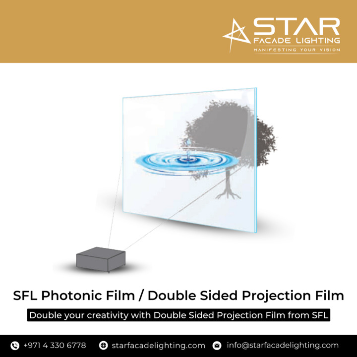facade_star's tweet image. Unleash your creativity with SFL Photonic Film&apos;s Double-Sided Projection Film! It&apos;s the perfect solution to double your visual impact. 

Visit us: starfacadelighting.com

.

.

#starfacadelighting #LEDModuleLight #DoubleSidedProjectionFilm #SFLPhotonicFilm #VisualImpact