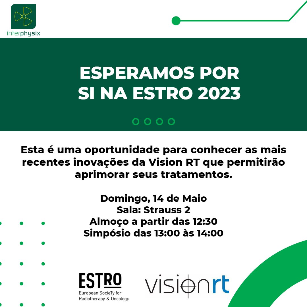 interphysix's tweet photo. Aprenda como o SGRT pode fazer a diferença clínica para cada paciente, em todas as modalidades de tratamento. Conheça as mais recentes inovações da @VisionRTLtd que permitirão aprimorar seus tratamentos.
#estro #evento #visionrt #inovação #sgrt https://t.co/GvpLYxmLYj