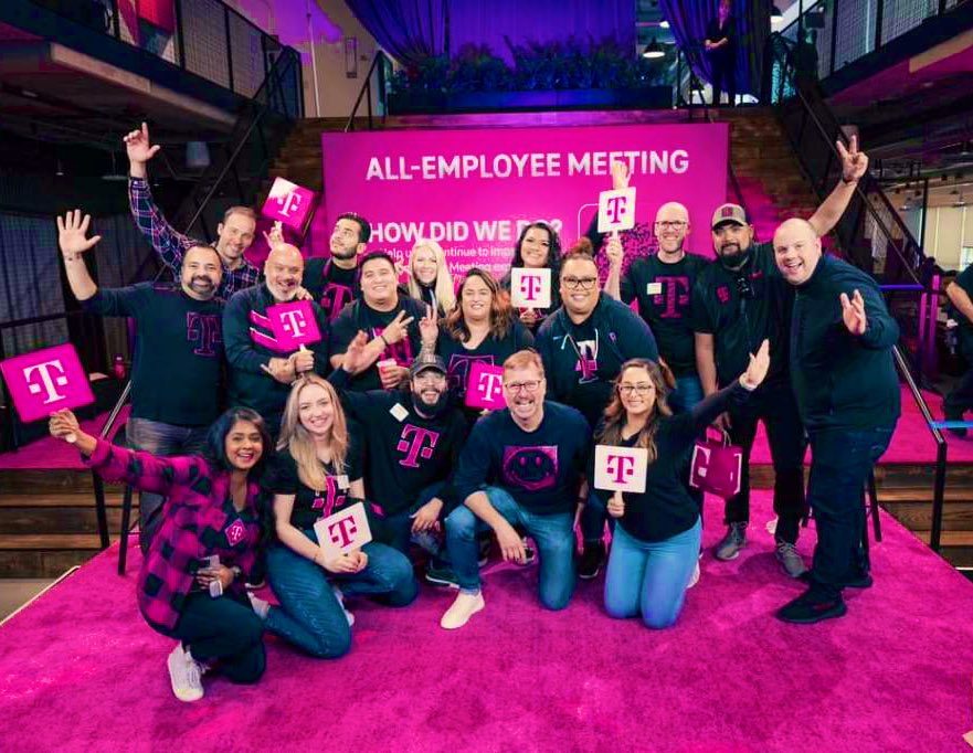 Amanda Kaye Sellman (@amandaksellman) on Twitter photo T-Mobile All Employee Meeting today at Bellevue HQ! Proud to be apart of the #Uncarrier !!#WeWontStop <a href="/NeethaDaniyel/">Neetha Daniyel</a> <a href="/arunramchan/">Arun</a> <a href="/Magenta_Anne/">Anne Hernandez</a> <a href="/AliciaBowery/">Alicia Bowery</a> @TheAaronDahlen <a href="/MikeSievert/">Mike Sievert</a> @Brian_Morrisey T-Mobile All Employee Meeting today at Bellevue HQ! Proud to be apart of the #Uncarrier !!#WeWontStop <a href="/NeethaDaniyel/">Neetha Daniyel</a> <a href="/arunramchan/">Arun</a> <a href="/Magenta_Anne/">Anne Hernandez</a> <a href="/AliciaBowery/">Alicia Bowery</a> @TheAaronDahlen <a href="/MikeSievert/">Mike Sievert</a> @Brian_Morrisey