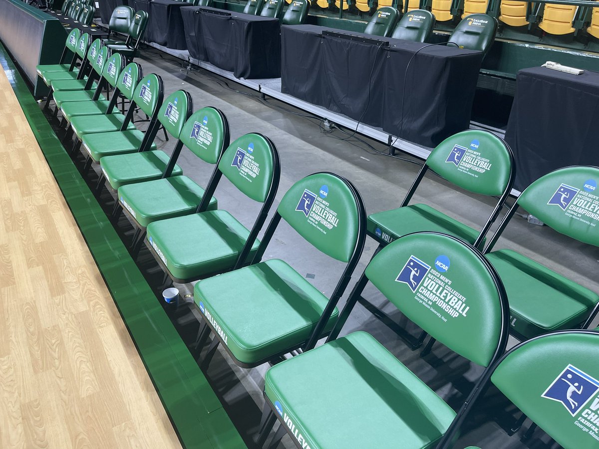 PAW_1963's tweet photo. Opportunity to work all 4 nights of the NCAA Men’s Div. 1 Volleyball Final Four. Made for some very long 17-hour days, but I was able to bring so much back to my classroom instruction, especially my SEM classes! Some amazing &amp; exciting matches. #SecondJobs https://t.co/4R85l9yfen