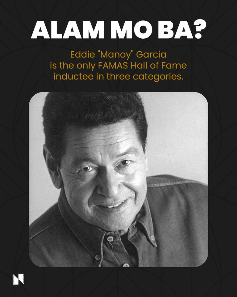 noyflix's tweet photo. ALAM MO BA?

The late Eddie "Manoy" Garcia is the only person in the Philippines that is a FAMAS Hall of Fame inductee in three categories: Best Actor, Best Supporting Actor, and Best Director

Follow us on Instagram for more updates:
https://t.co/d93X7P7VhU

#Noyflix https://t.co/G0uRREy3qS