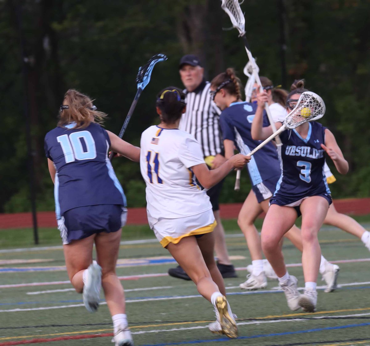 MAhopac Girls Lax Senior night lot of action in a loss