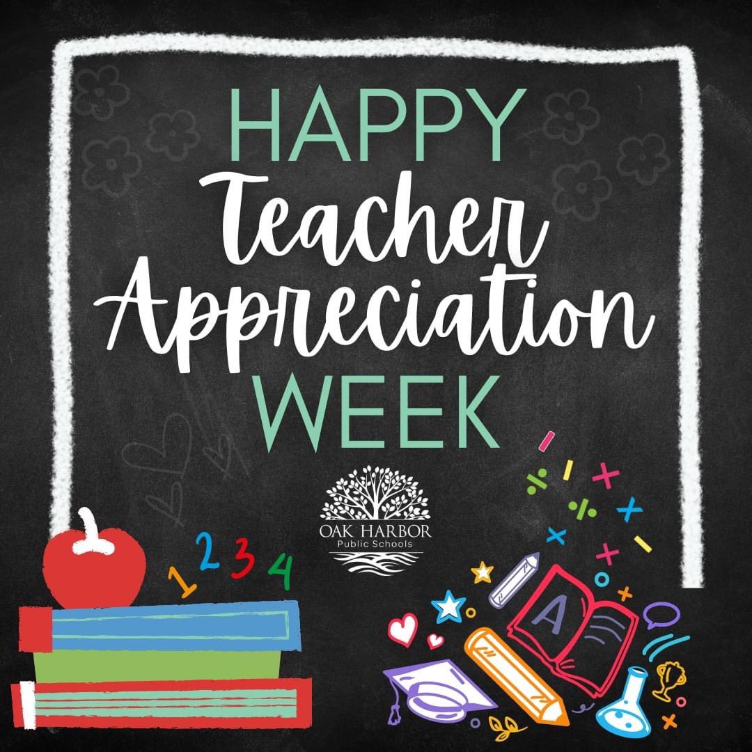 OakHarborPS's tweet photo. It's Teacher Appreciation Week! 🍎 Thank you, amazing teachers! You instill hope, foster dreams, and provide the foundational support that creates excellent citizens and shapes bright futures. #OneOakHarbor #TeacherAppreciateWeek https://t.co/vG2bAiVGyA
