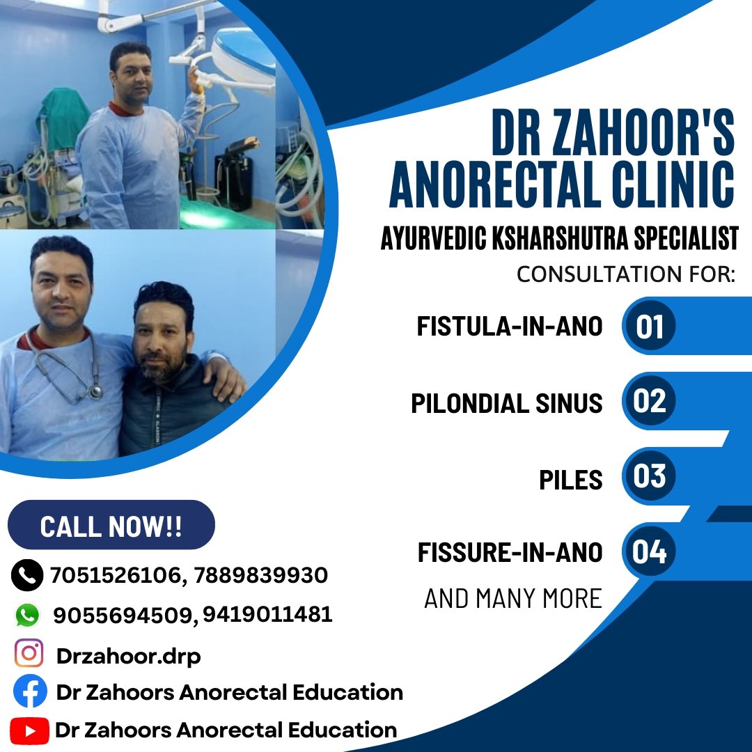 Ksharsutra is a proven Ayurvedic Approach for all Anorectal disorder
Book a slot, callbus now
#anorectalcare
#ayurveda
#viralphoto 
#healthylifestyle 
#drmzahoorbhat