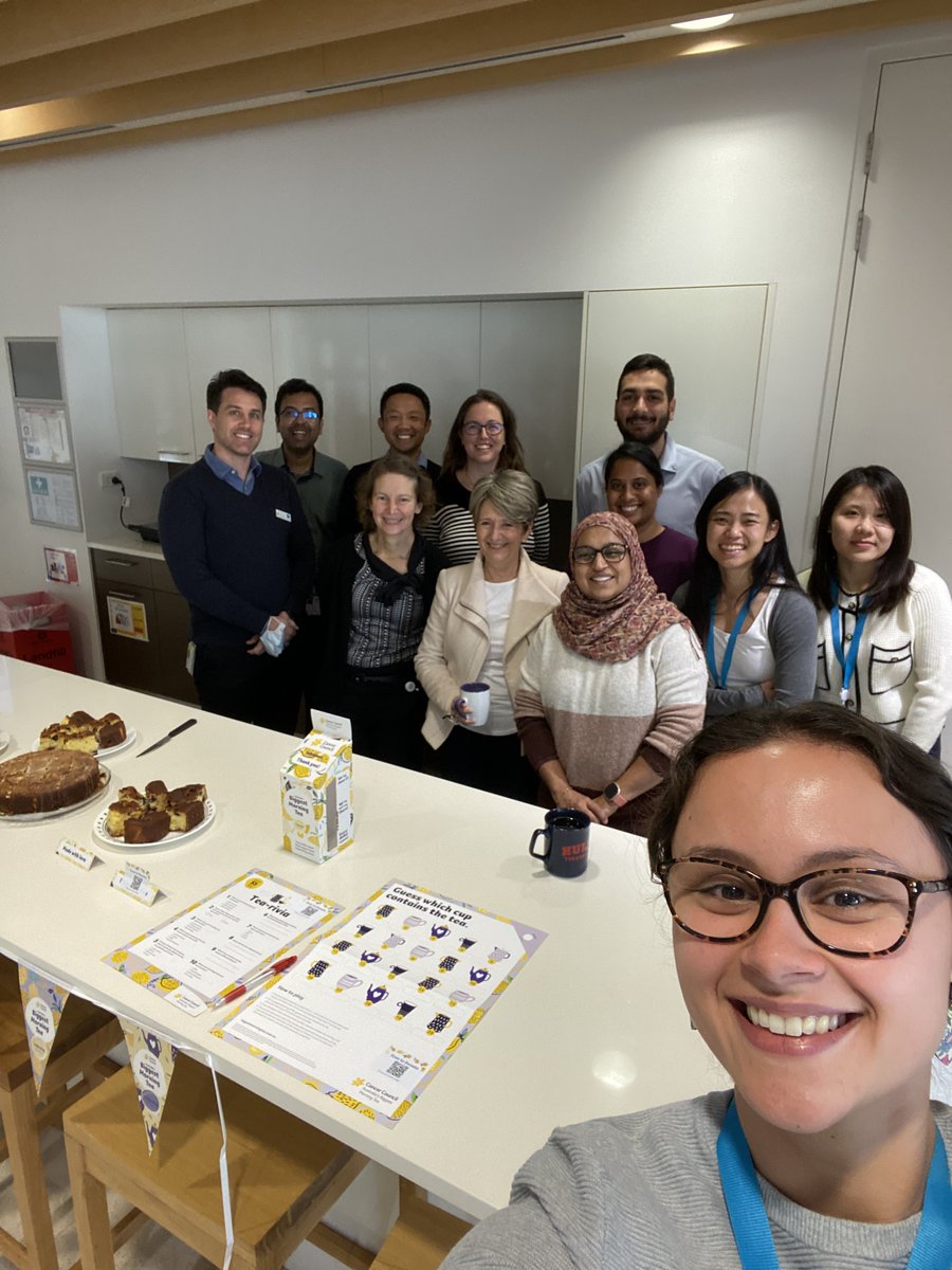 InghamMedPhys's tweet photo. A big thanks to @AlyFarhannah for organising our Biggest Morning Tea fundraiser and providing the tasty treats 😋🎂.  If you'd like to donate, please scan the QR code pictured🎗 @InghamInstitute  #CancerCouncil #BiggestMorningTea #FightCancer #CancerResearch https://t.co/M6i1yylUoR