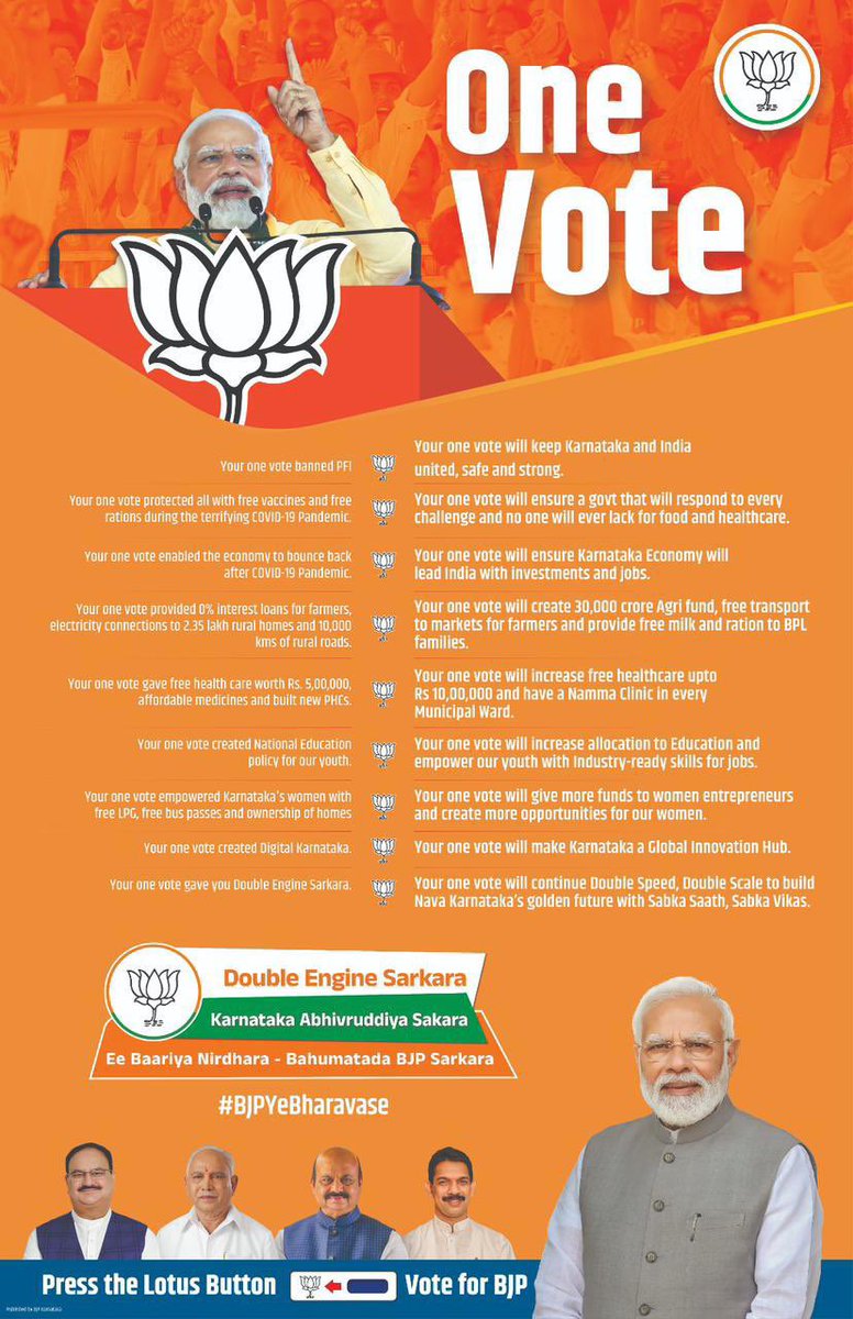 bjp_cbe_south's tweet photo. Vote for #Modi_fied BJP
#KarnatakaVotesForBJP
@BJP4Karnataka
@annamalai_k
#KarWantsDoubleEngine
#Modionceagain4PM🇮🇳 https://t.co/WFMAkgyEWw