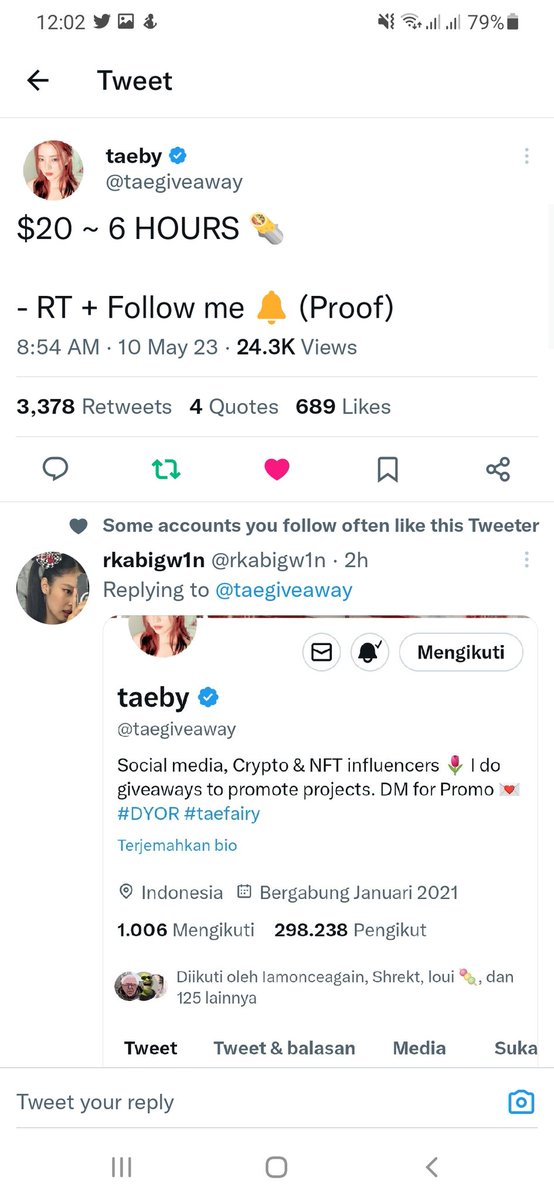 Ztubigon's tweet photo. @taegiveaway Done https://t.co/nE9uZXWXAS