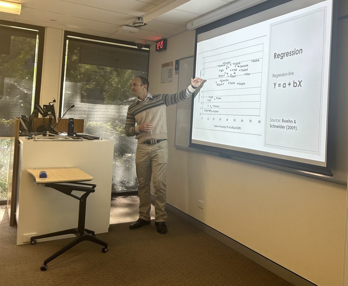Molly Murphy (@mullymorphy) on Twitter photo Big thanks to resident quant expert <a href="/richkbellaus/">Richard Bell</a> for coming to speak to the POLS7701 master’s students this afternoon about quant methods in polsci! Grateful for the expertise, wisdom, and introduction to spurious correlations! 🙌🏻 Big thanks to resident quant expert <a href="/richkbellaus/">Richard Bell</a> for coming to speak to the POLS7701 master’s students this afternoon about quant methods in polsci! Grateful for the expertise, wisdom, and introduction to spurious correlations! 🙌🏻