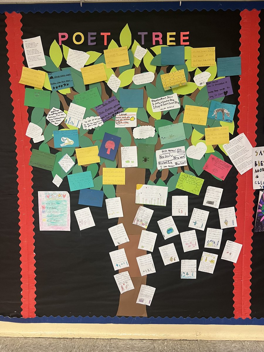Our THES PoeTree was filled with student poems to celebrate Poetry Month in April <a href="/AISDElementary/">@AISDElementaryProud</a>