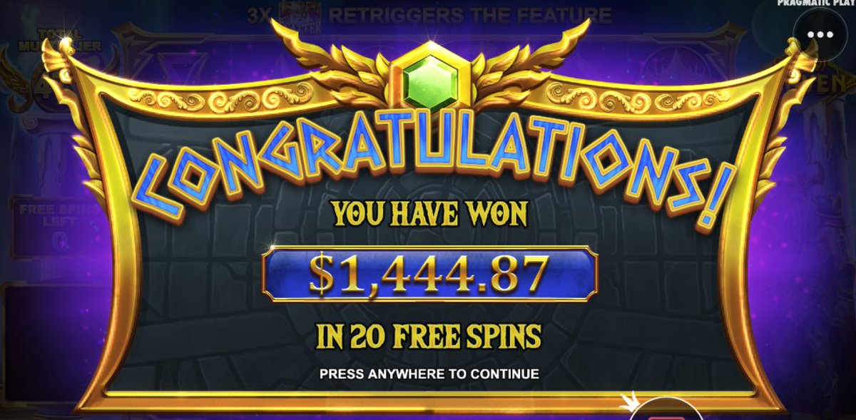 Hi Twitter,

I gave the new Gates of Heaven Enhanced RTP game a go during my lunch break. I would like to give this win out again to my friends in the comments.

Regards,
Kevin